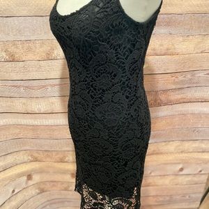 Crochet Black Dress